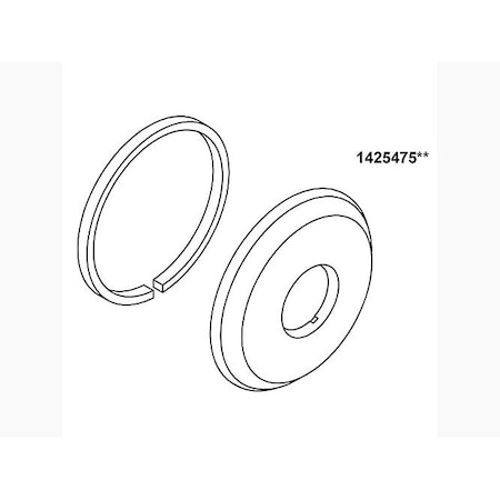 Kohler Escutcheon Assembly, Shower Trim 1425475-2BZ